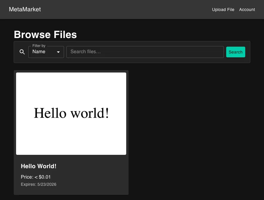 Main Store Page Preview